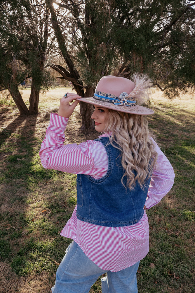 Pink Button Down